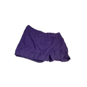 The Limited Girl's Mid Rise Chino Flat Front Solid Purple Shorts Size Small